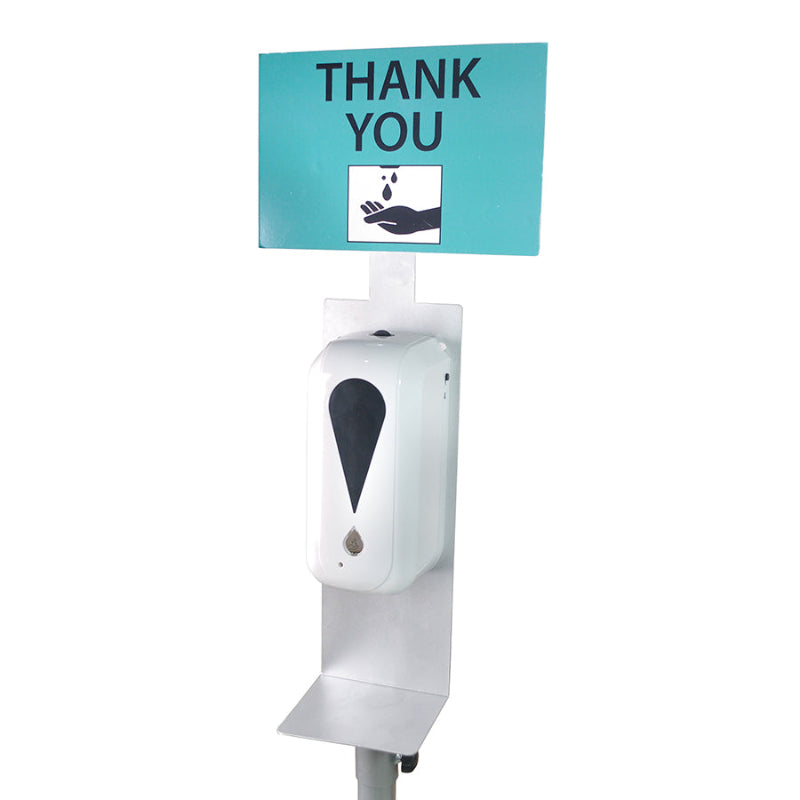 Hand Sanitizer Stand - Metal - Grey