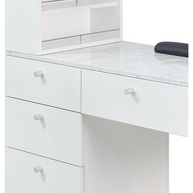 Regis Nail Table Marble Top Single-2