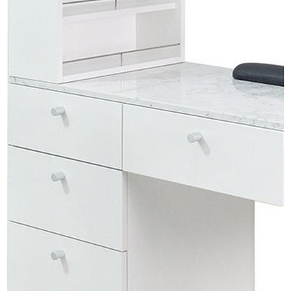 Regis Nail Table Marble Top Single-2