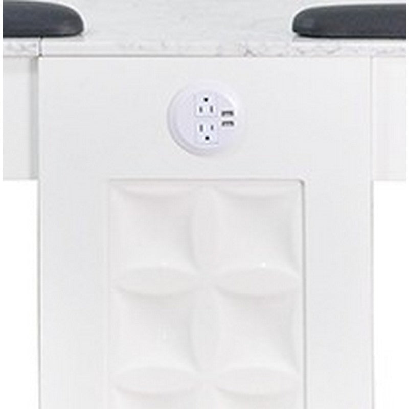 Regis Nail Table Marble Top Double-4