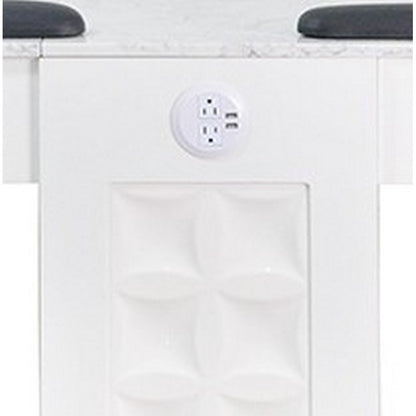 Regis Nail Table Marble Top Double-4