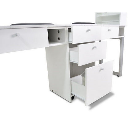 Regis Nail Table Marble Top Double-6