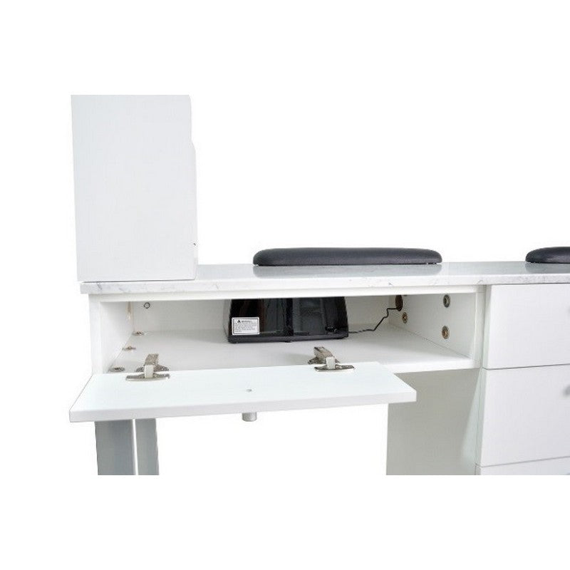 Regis Nail Table Marble Top Double-8