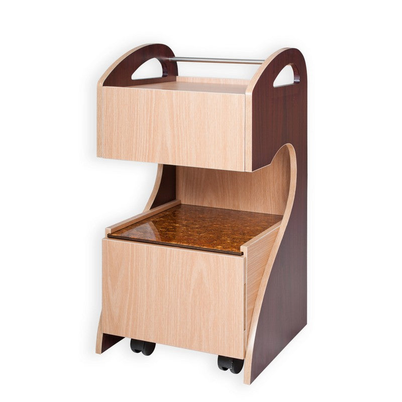 Ion Pedicart 2-tone Mahogany/Oak