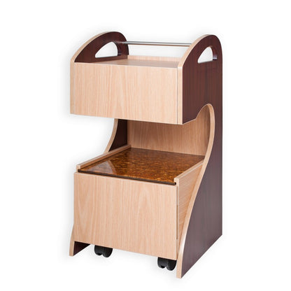 Ion Pedicart 2-tone Mahogany/Oak