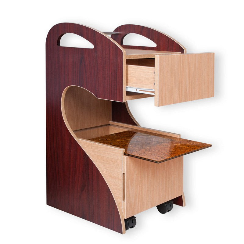 Ion Pedicart 2-tone Mahogany/Oak