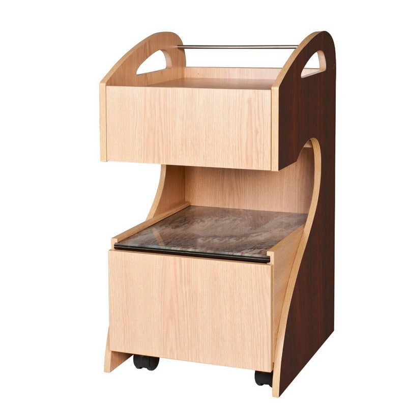 Ion Pedicart 2-tone Mahogany/Oak