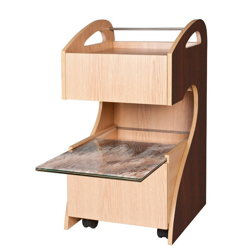 Ion Pedicart 2-tone Mahogany/Oak