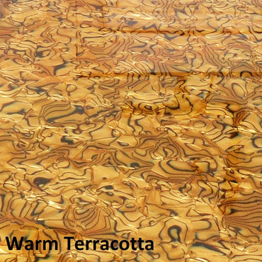 Ion Terracotta Glass Top Table (16.75x32.5)