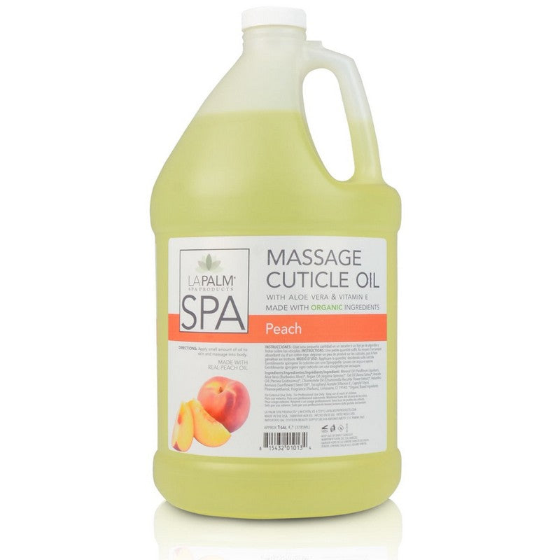 LaPalm Cuticle Oil - Peach 1 Gal