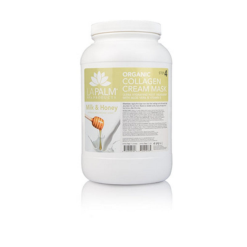 LaPalm Collagen Cream Foot Mask - Milk & Honey 1 Gal