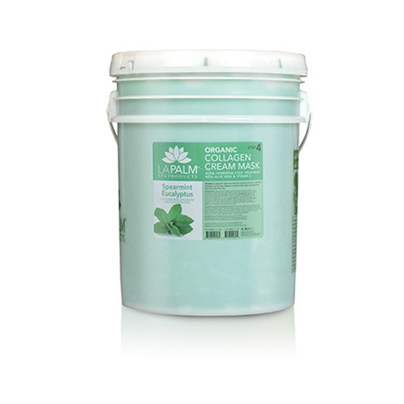 LaPalm Collagen Cream Foot Mask - Spearmint Eucalyptus 5 Gal