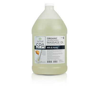 LaPalm Massage Oil - Milk & Honey 1 Gal