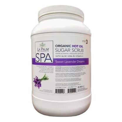 LaPalm Hot Oil Sugar Scrub - Sweet Lavender Dreams 1 Gal
