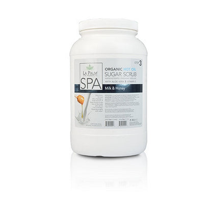 LaPalm Hot Oil Sugar Scrub - Milk & Honey 1 Gal