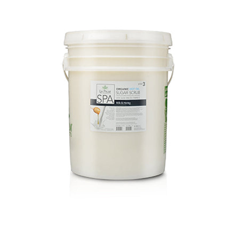 LaPalm Hot Oil Sugar Scrub - Milk & Honey 5 Gal