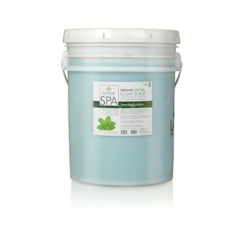 LaPalm Hot Oil Sugar Scrub - Spearmint Eucalyptus 5 Gal