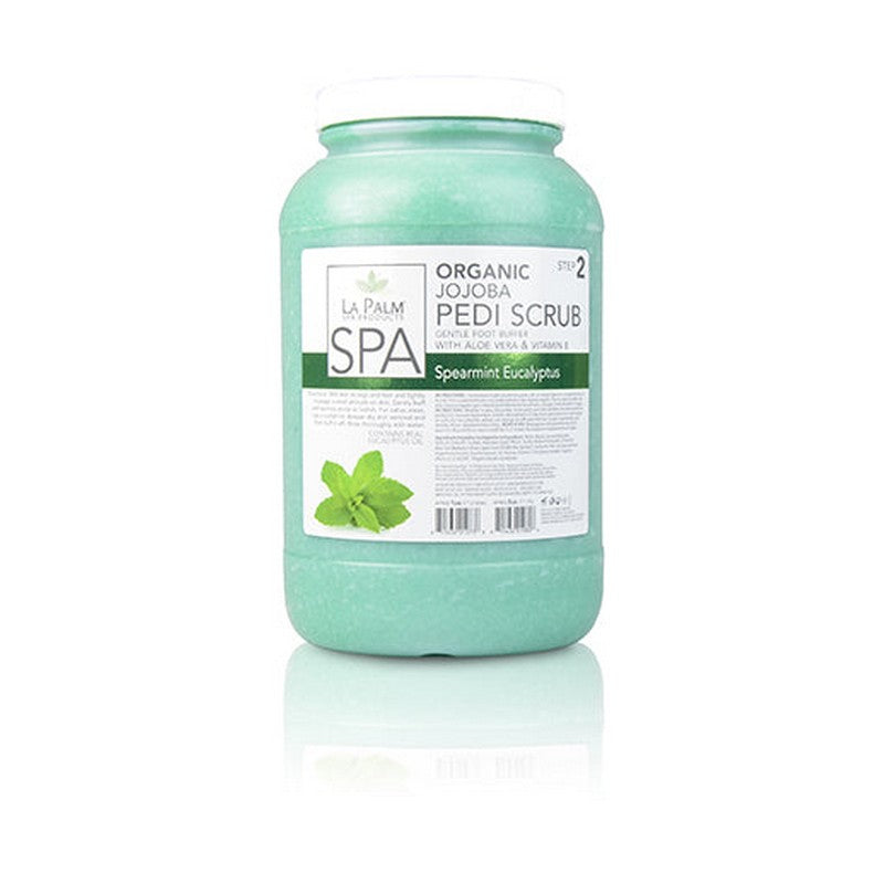 LaPalm Jojoba Pedi Scrub - Spearmint Eucalyptus 1 Gal