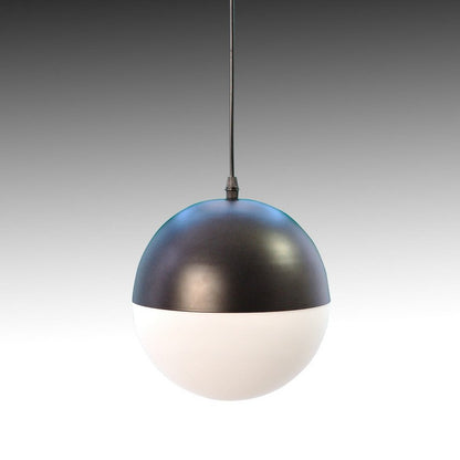 Half Moon Black Pendant Ceiling Light 8"W