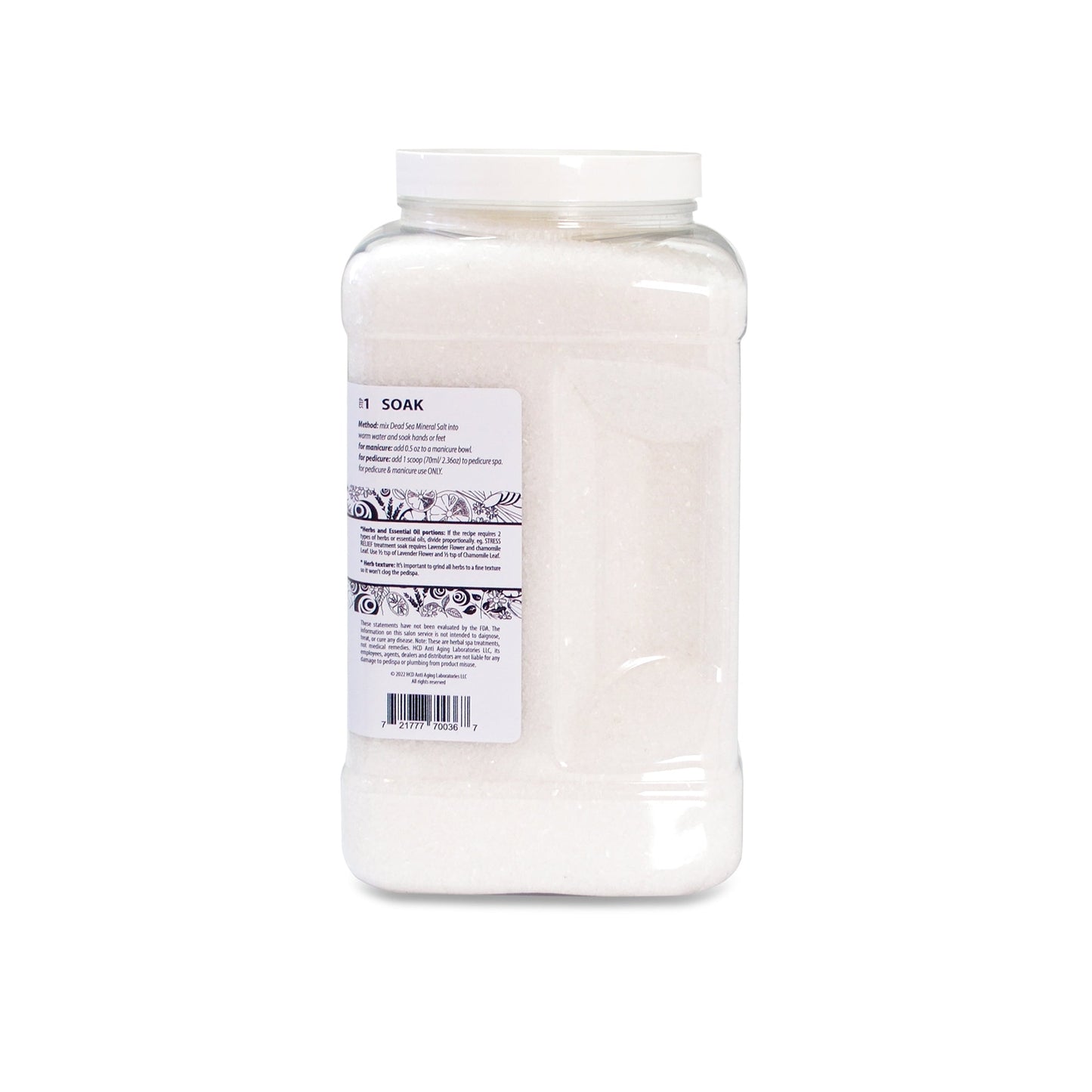 Le'K Herbal Spa - Step 1 - Dead Sea Mineral Salt - 10 lbs