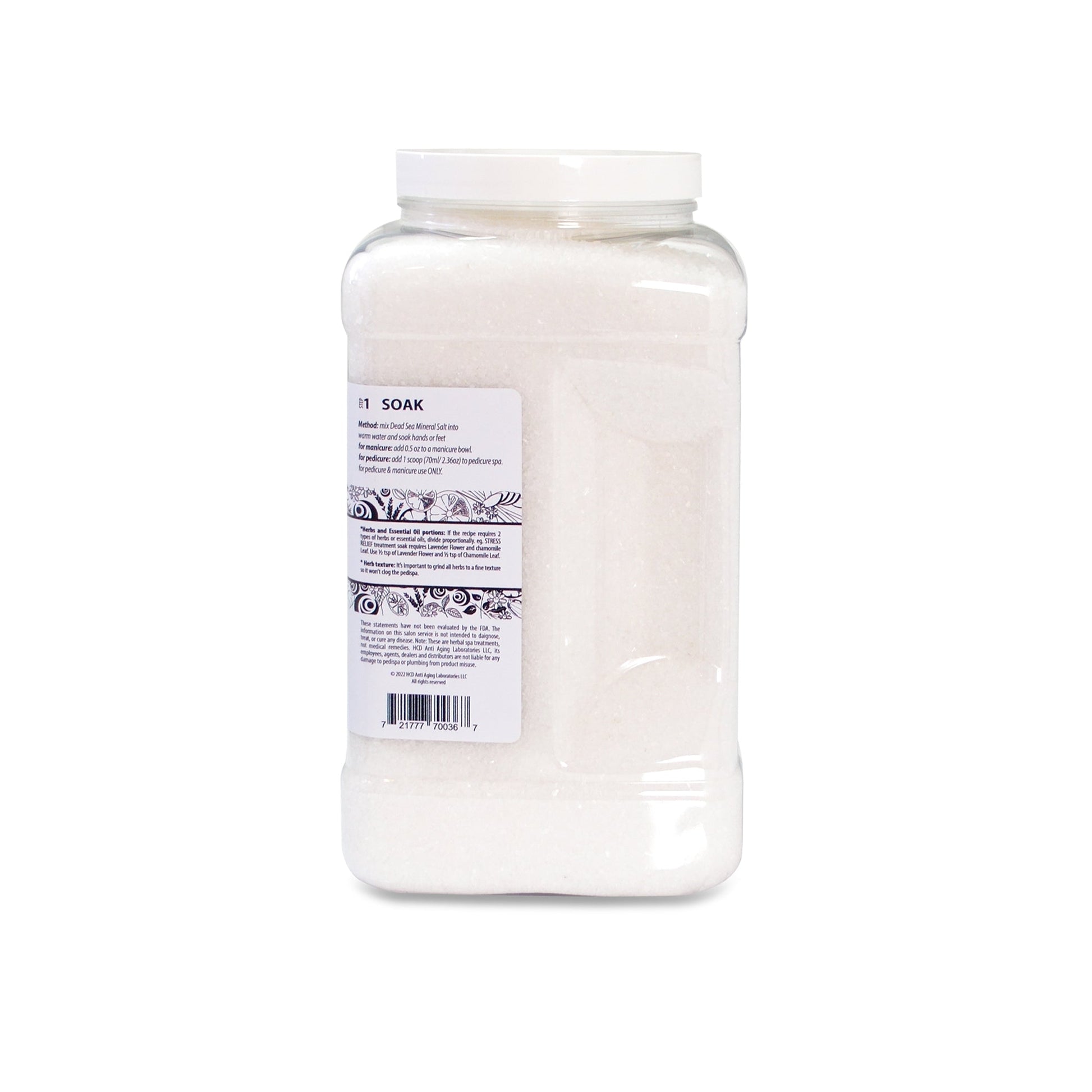 Le'K Herbal Spa - Step 1 - Dead Sea Mineral Salt - 10 lbs