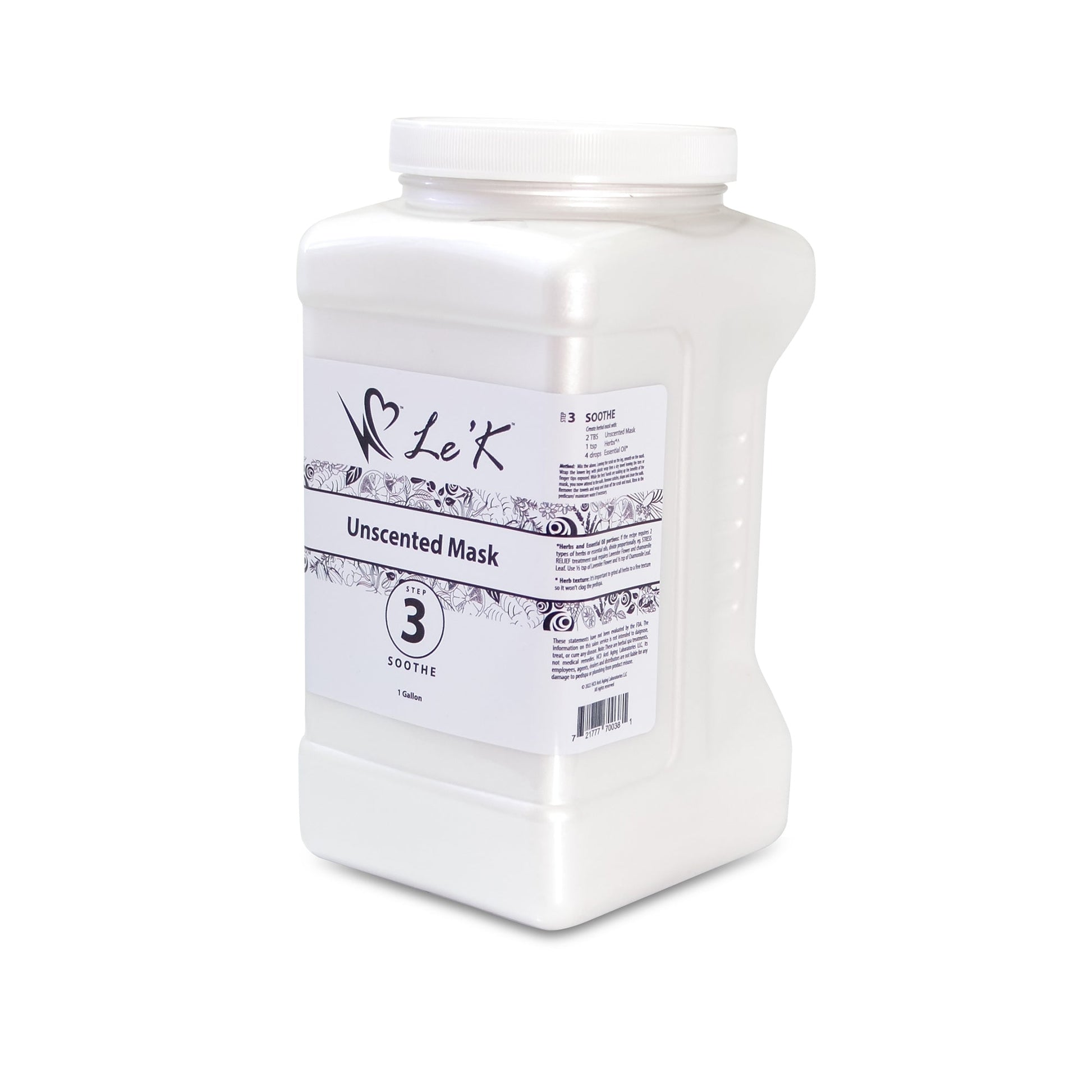 Le'K Herbal Spa - Step 3 - Mask Base - 1 Gal