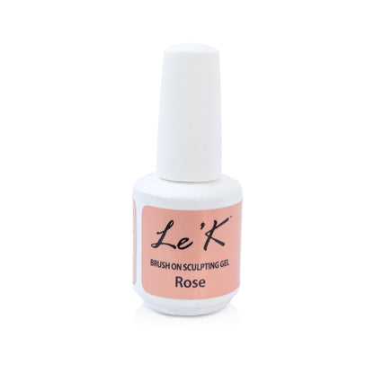 Le'K Brush On Sculpting Gel - Rose 0.5 oz