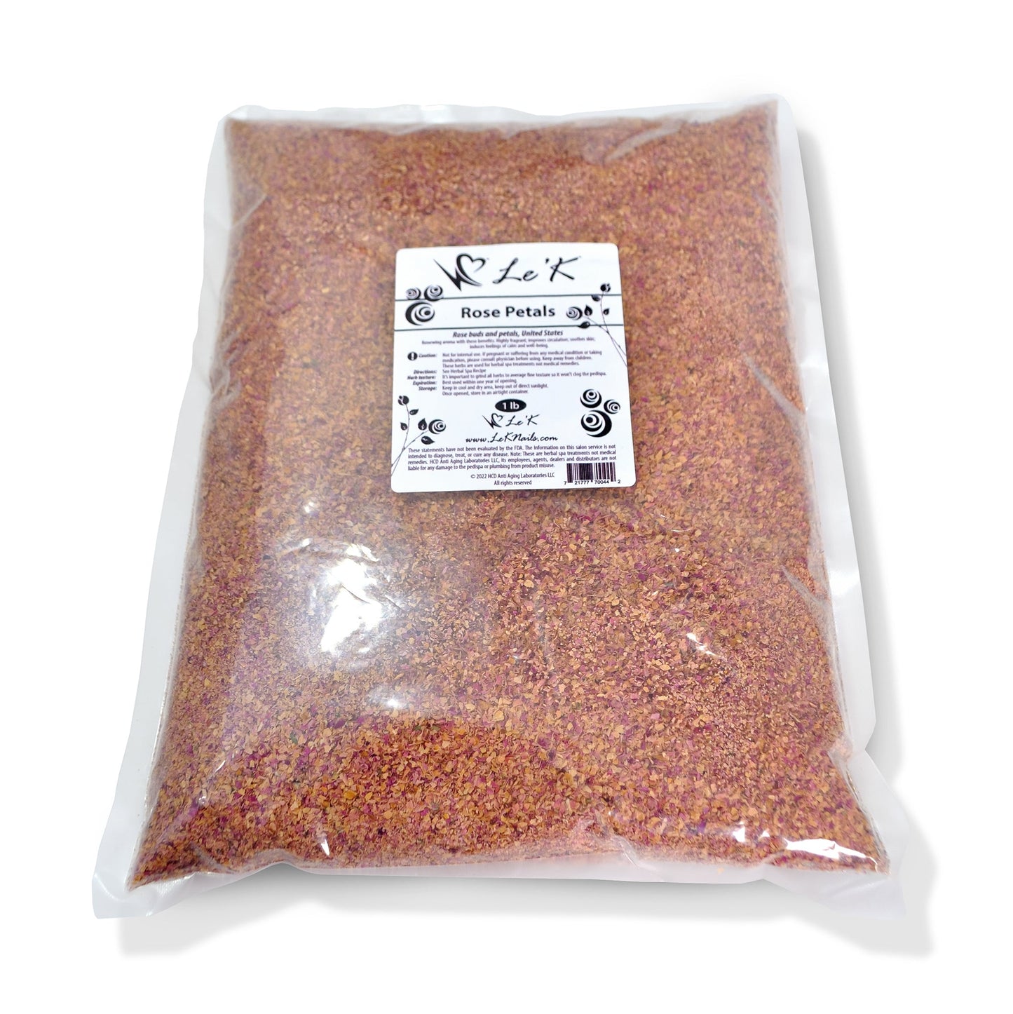 Le'K Herbal Spa - Rose Buds & Petal Herb 1 lb