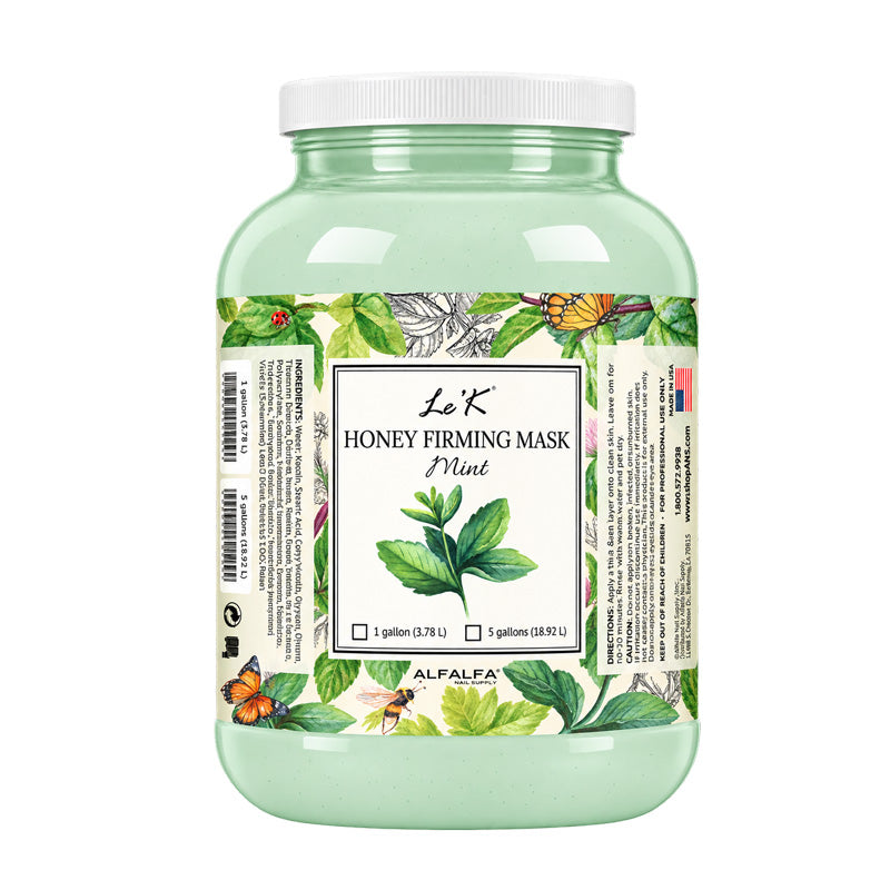 Le'K Pedicure - Firming Mask Honey Mint - 5 Gal