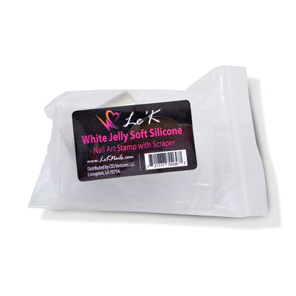 Le'K Silicone Nail Art Stamp with Scraper