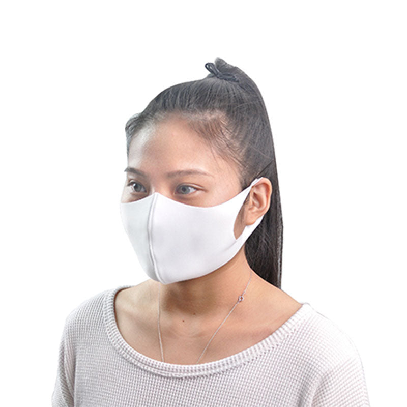 Die-cut Poly Mask - White - 10pcs/bag