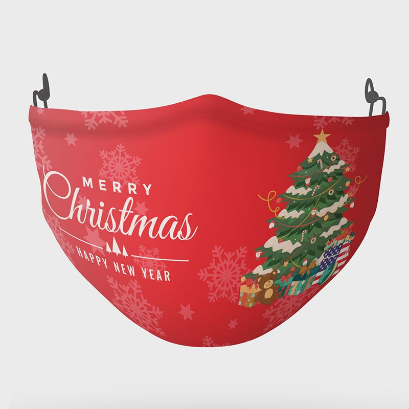 Reusable & Washable Face Mask - Christmas Tree