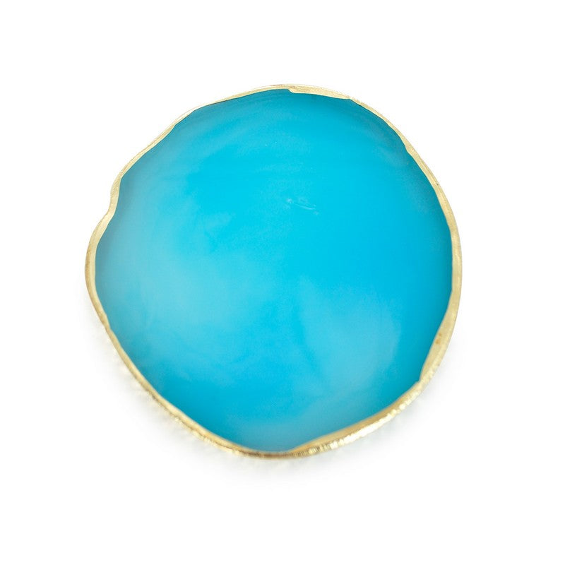 Nail Art  Resin Palette Mixing Plate - Blue