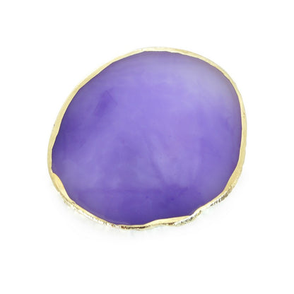 Nail Art  Resin Palette Mixing Plate - Purple