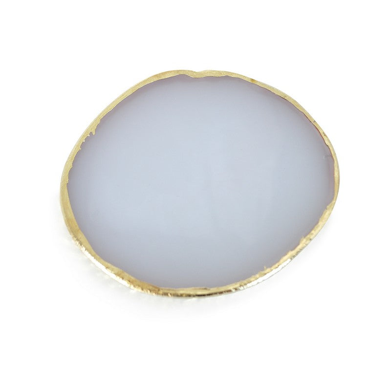 Nail Art  Resin Palette Mixing Plate -white