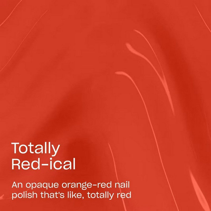OPI Lac #F034 - Totally Red-ical