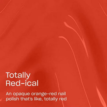 OPI Lac #F034 - Totally Red-ical