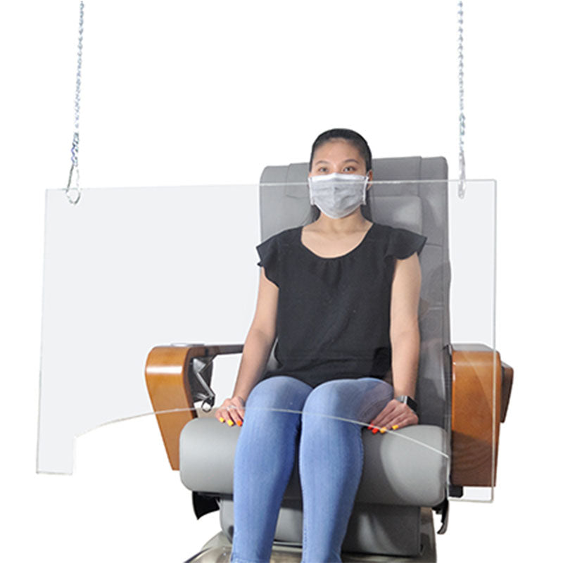 Hanging Pedispa Acrylic Protective Screen - 28 in