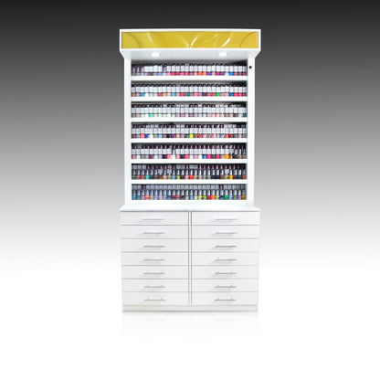 Luxus Polish & Powder Display Cabinet - Gold-3