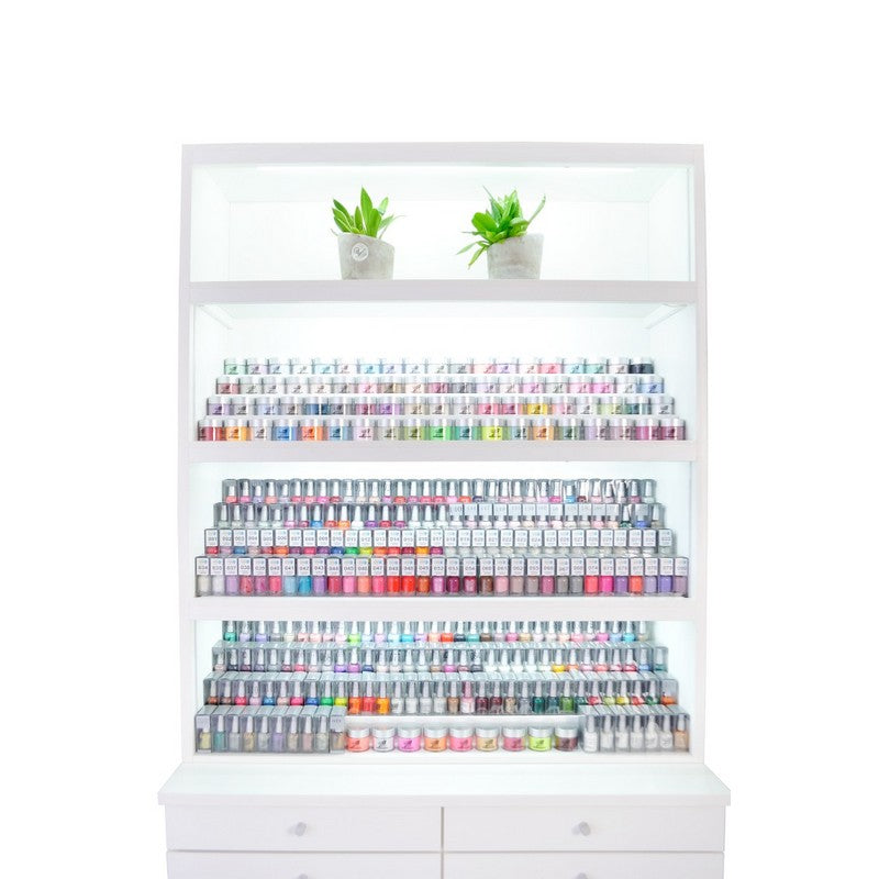 Steps Polish & Powder Display Cabinet - White