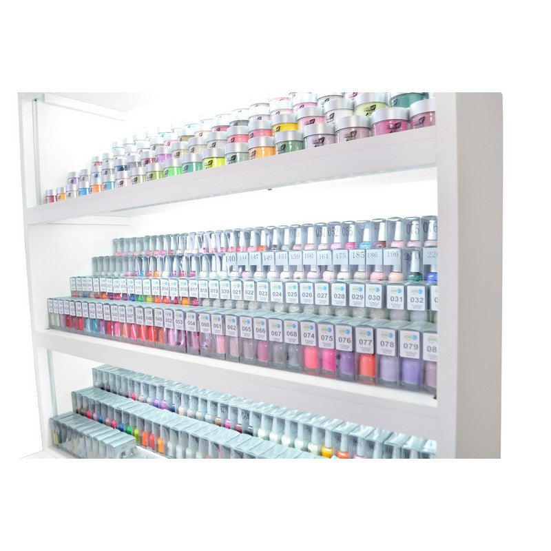 Steps Polish & Powder Display Cabinet - White