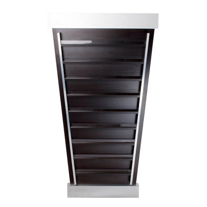 Voltron Polish Wall Rack , cafelle/Brush Aluminium