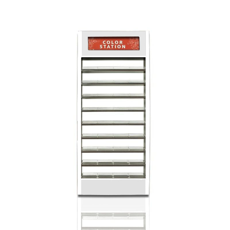 Wooden Polish Wall Rack - White
