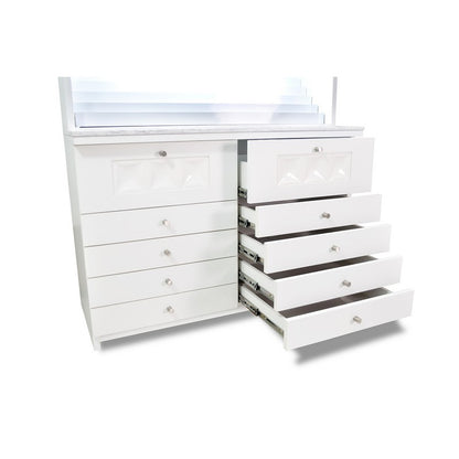 Regis Powder & Polish Display Cabinet with Marble Top-9