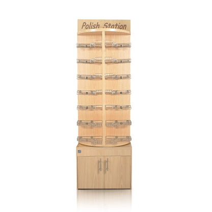 Luxury Wooden Rotary Polish & Gel Stand Rack
