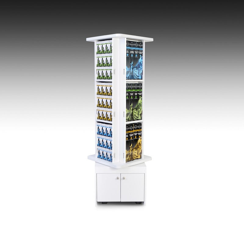 PODs Wooden Rotary Stand Rack - Tower & Retail Boxes