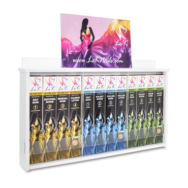 Le'K PODs Wooden Wall Rack - White