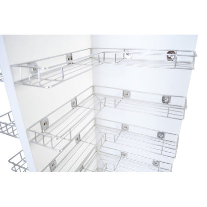Deluxe Wooden Rotary Powder or Duo Stand Rack - White