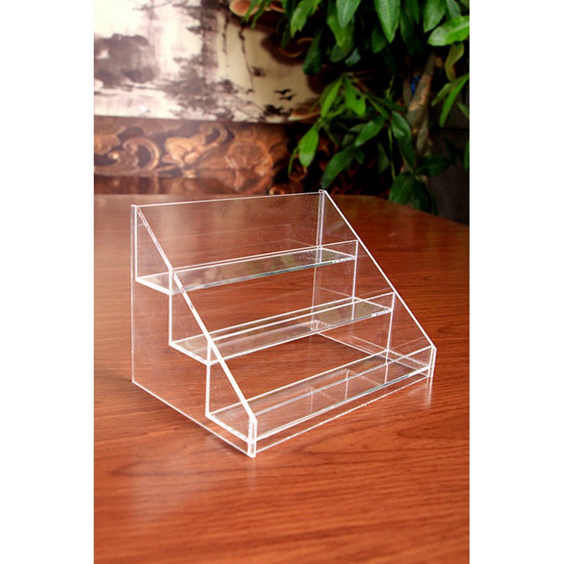 Acrylic Step Rack (15 Bottles)