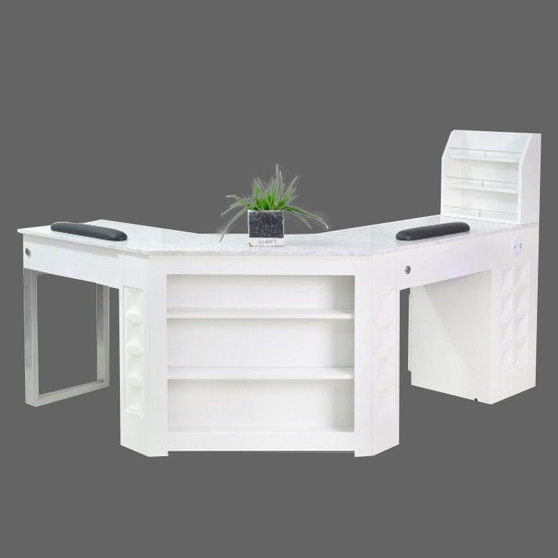 Regis Nail Tables & Corner with Marble Tops